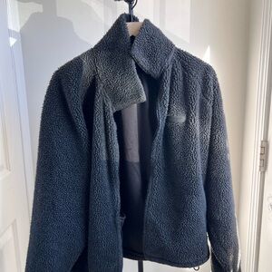 Essentials Black Teddy Sherpa Jacket